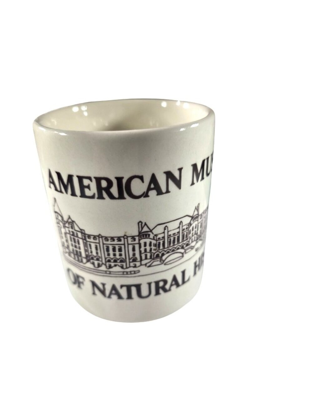 American Museum Of Natural History Ceramic Mug White With Black Design